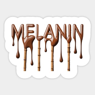 Melanin Drippin' Afrocentric Sticker